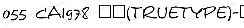 055 CAI978 常规(TrueType)字体转换